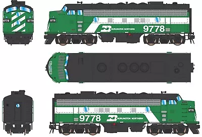 N Intermountain 69248D-03 F7-A BN Burlington Northern Rd# 9780 DCC Installed ESU • $198