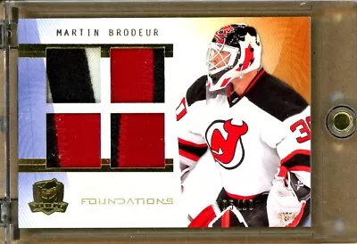 2009-10 The Cup Foundations Patches #CFMA Martin Brodeur QUAD PATCH /10 - DEVILS • $127.22