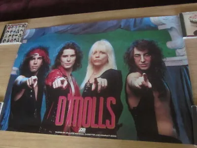 D'Molls 1990 Warped Promo Poster Priest Rexx Valentine Dior Glam Metal • $28