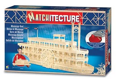 £64.99 • Buy Matchitecture Mississippi Boat Matchstick Kit Microbeam Model Craft Kit
