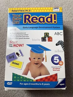 Your Baby Can Read Early Language Interactive Development System 5 Dvd Set New • £30