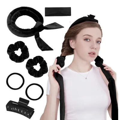 Heatless Curling Rod Headband No Heat Hair Curlers Rollers Hair Lazy • £7.79