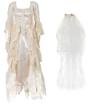 £43.99 • Buy Deluxe Ghost Bride Costume Halloween Ballgown Lady Women's Haunting Fancy Dress 