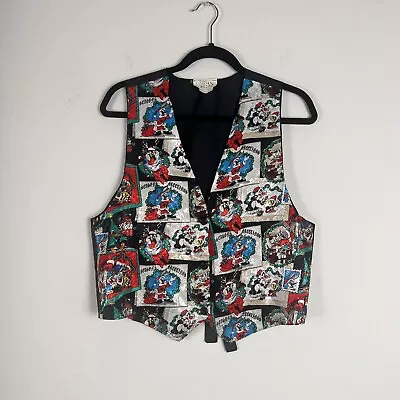 Looney Tunes Vintage 1994 Vest Season's Greetings Christmas Top Unisex One Size • £26.06