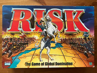 Risk 1998 Board Game Hasbro Parker Brothers Near Complete (Few Pieces Missing) • $10