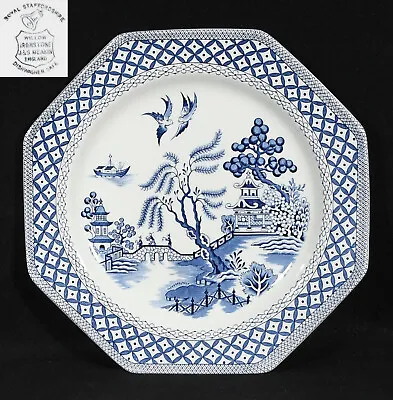 Royal Staffordshire J&G Meakin Willow Octagon Dinner Plate 10  • £12.53