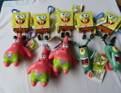 £54.99 • Buy Spongebob Squarepants Eye Popper Clip On Toy X 5 Patrick X 3 & Plankton X 2