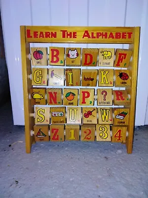 Wooden  Learn The Alphabet  Abacus • £4.99