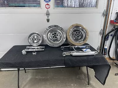 $2995 • Buy Vrod, V Rod, Vrsc, Vrsca Chrome Wheels, Pulley, Swingarm, Sliders Outright Sale