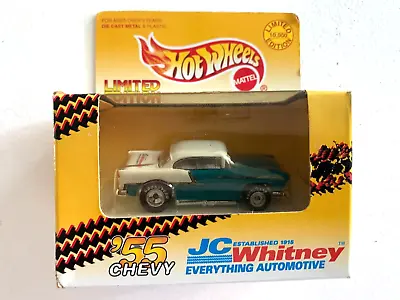 1997 Hot Wheels JC Whitney '55 Chevy Aqua White  Limited Edition 1 Of 10000 NIB • $12