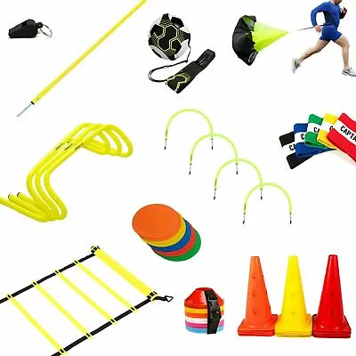 £14.99 • Buy Speed Agility Hurdles Poles Cones Ladders Football Training Sport Equipment FH 