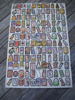 Topps Wacky Packages 1979 Uncut Sheet Vintage Large Poster ORIGINAL! • $39.99