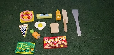 Lot Of 11 Wooden Play Food & Accessories • $19.99