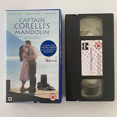 Captain Corellis Mandolin VHS Video Tape Nicholas Cage Penelope Cruz John Hurt • £4.25