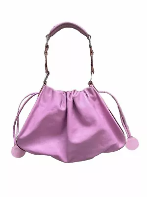 Tanner Krolle Pink 2000s Leather Hobo Bag Shoulder Bag - Satisfactory Condition • £75
