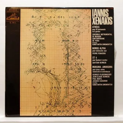 $36.40 • Buy XENAKIS Atrees, Morsima-amorsima, ST4, Nomos Alpha EMI LP EX+