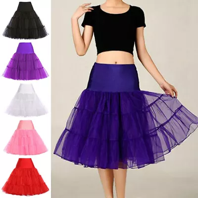 50sVintage Crinoline Dress Lady Skirt Tulle Underskirt Party Christmas Petticoat • $18.25