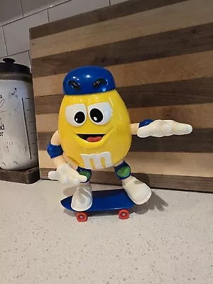 M&M Skateboard Dispenser 1999 Yellow M&M  Sweet Dispenser RARE • $34.50