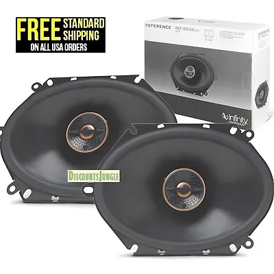 INFINITY REFERENCE REF- 8632CFX CAR AUDIO 6  X 8  COAXIAL 180W SPEAKERS |1 PAIR • $53.95