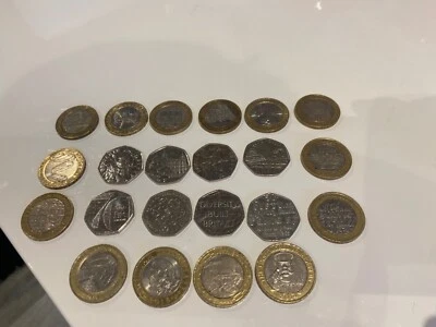£1 • Buy RARE £2 And 50p Coins Job Lot (william Shakespeare Etc)