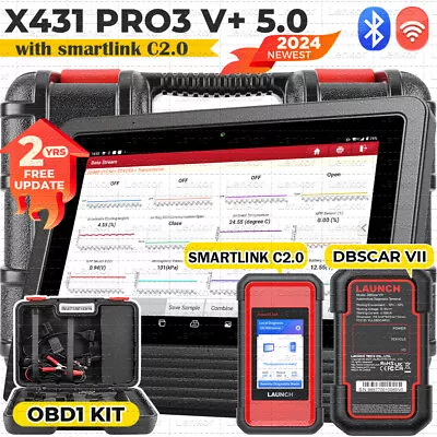 LAUNCH X431 PRO3S+ V+ SmartLink HD Car Diagnostic Tool Heavy Duty Truck Scanner • $1449