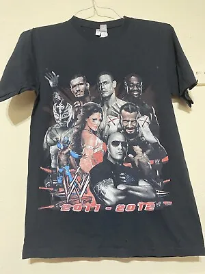 £10.18 • Buy Wwe 2011-2012 Shirt Small Vintage Rare Bootleg The Rock John Cena Rey Mysterio 