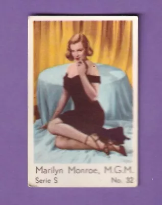 1957 Dutch Serie S #32 Marilyn Monroe • $0.99