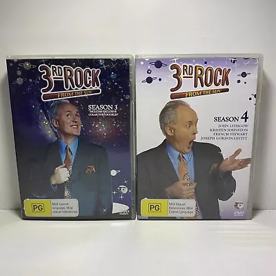 3rd Rock From The Sun - Season 3 & 4 - DVD Region 4 - John Lithgow - VGC • $29.99