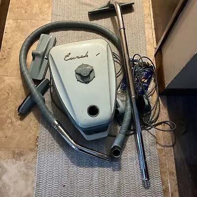 Vintage Eureka Canister Vacuum  W/ Attachments. Works. • $35