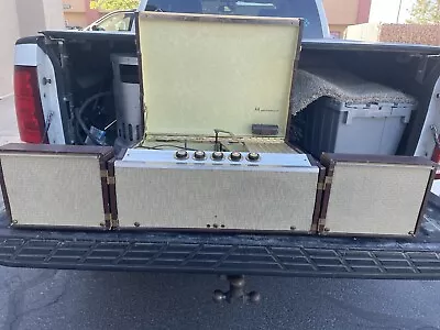 Vintage 1958 Motorola SH18N Portable Stereo Record Player Tube Amplifier • $302