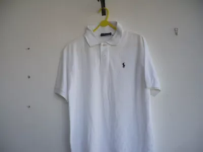 Mens RALPH LAUREN POLO Shirt-Size M-White • $22