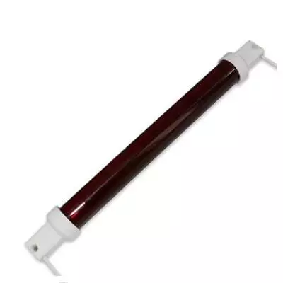 Ruby Quartz Jacketed Halogen Infrared 1.5kW SK15 Heater Lamp Tube Wire Fly Leads • £19.50