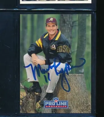 1992 Pro Line #451 Mark Rypien Redskins Signed Autograph (EO37) SWSW6 • $12