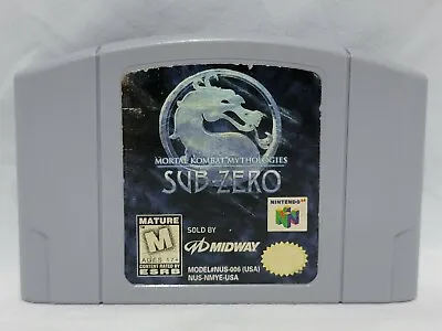 Mortal Kombat Mythologies Sub-Zero Nintendo 64 Game N64 AUTHENTIC - Works Great • $26.95