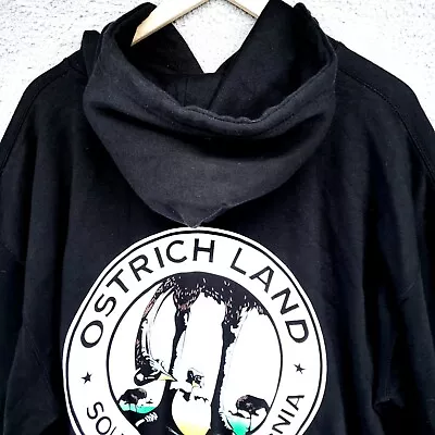 Homespun Ostrich Land Solvang CA Logo Men’s Pullover Hoodie Hooded Sweatshirt • $17.21