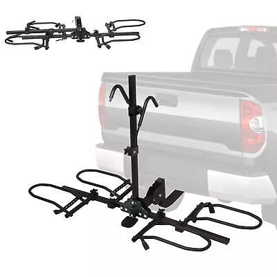 VILOBOS Foldable 2 Bike Rack Hitch Mount Fat Tire Electric Bicycle Carrier 120lb • $124.99