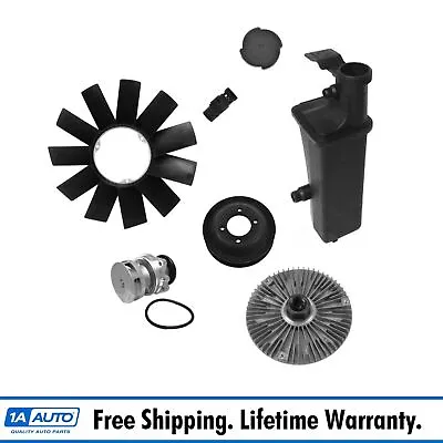 Water Pump Fan Clutch Blade Expansion Tank & Thermostat Kit For BMW E46 Z3 X3 • $174.95