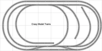 Bachmann E-Z Track Train Layout #009 Train Set HO Scale 4' X 8' Wire Switches • $641.95