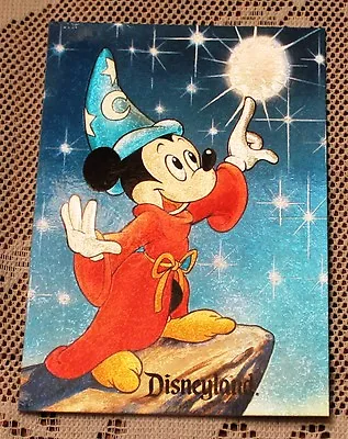 Nice Disneyland Mickey Mouse Sorcerer Foil Post Card 4  X 6  • $4.25