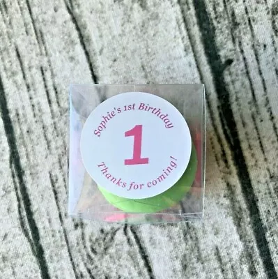 Boy Girl 1st 2nd 30th Birthday Favor Stickers Cafe Shop Bar School Gift Labels  • $11.95