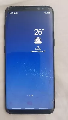 Samsung Galaxy S8 - 64GB -  Black Smartphone Cracked Screen/working Order • $80