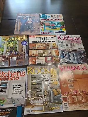 Home Decorating Magazines Lot Of 8 HGTV Veranda Tuscan Style & Others See Photos • $24.70