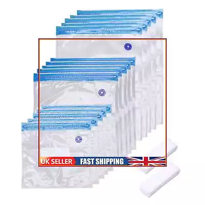 £9.99 • Buy Reusable Vacuum Food Storage Bag Portable Freezer Bags For Sous Vide Cooking