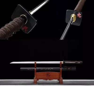 Handmade 9260 Spring Steel Blade Full Tang Ninja Katana Sword Sharp Battle Ready • $159