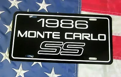 1986 Chevrolet Monte Carlo SS  License Plate Tag 86 Chevy Performance Muscle Car • $19.86