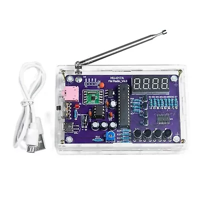 Dual Power Supply DIY Radio Kit With Crystal Clear Shell STC15W Chip Low Noise • £20.38