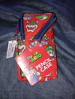 SUPER MARIO Pencil Case New With Tags • $10