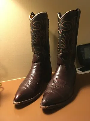 Vintage Brown Nocona Texas Boots 11D • $80