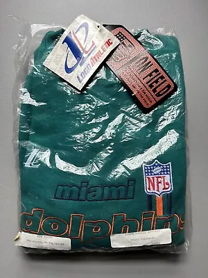 Vintage Miami Dolphins Logo Athletic Pro Line Crewneck Sweater Sz LG NEW W/ TAGS • $109.99