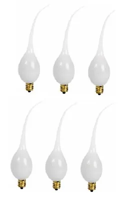 $11.29 • Buy 6 Silicone Dipped, Country Style, Electric Candle Lamp Chandelier Bulbs 7 Watt